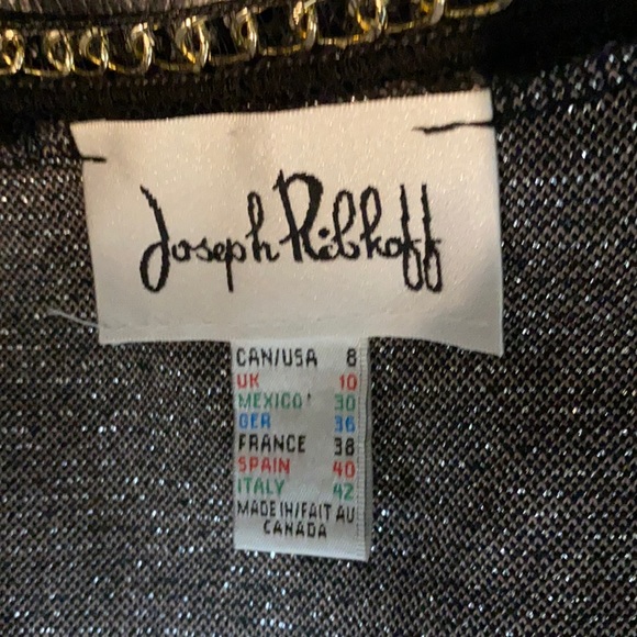 Joseph Ribkoff blazer/jacket Size 8 chain and rivet detailing 3/4 sleeve - Picture 4 of 7